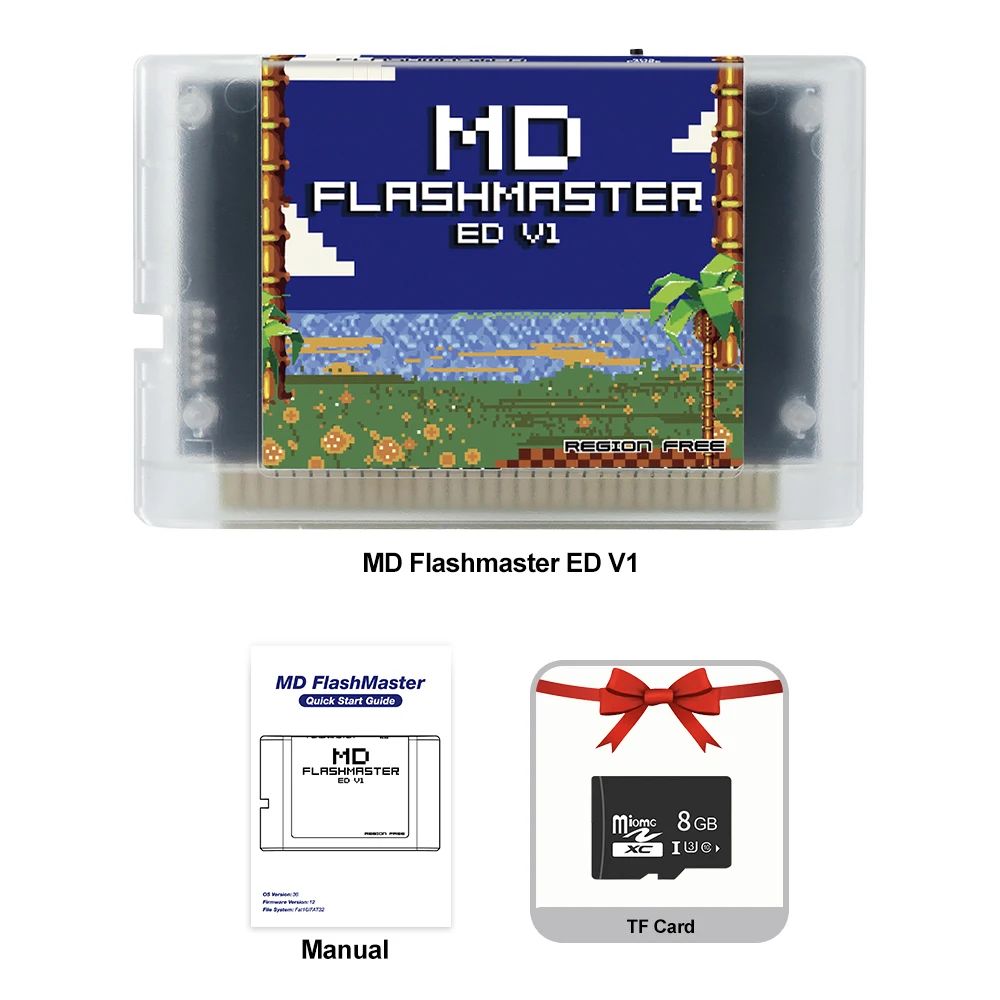 Retro MD Game Collection - 4000 Classic Games with 8GB Memory Card