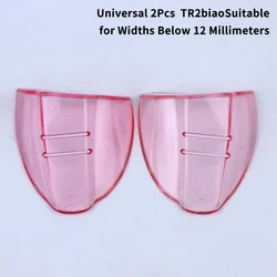 Universal Clear Safety Glasses Side Shields - Flexible Protective Eyewear Covers (Orange)