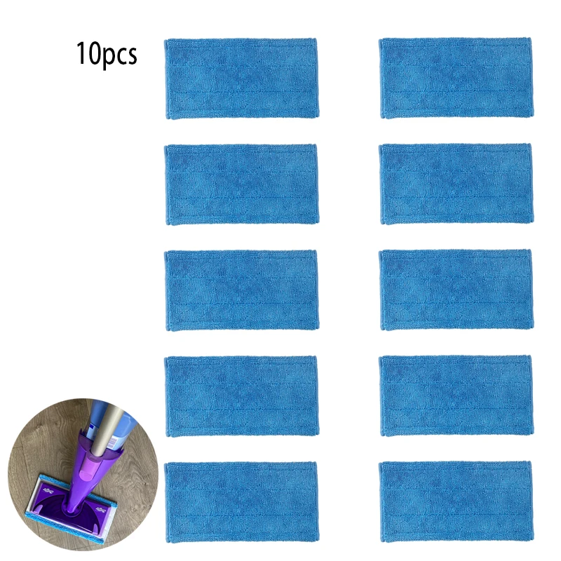 10pcs For Swiffer WetJet Quality Microfiber Steam Cleaner Mop Pad Cloths