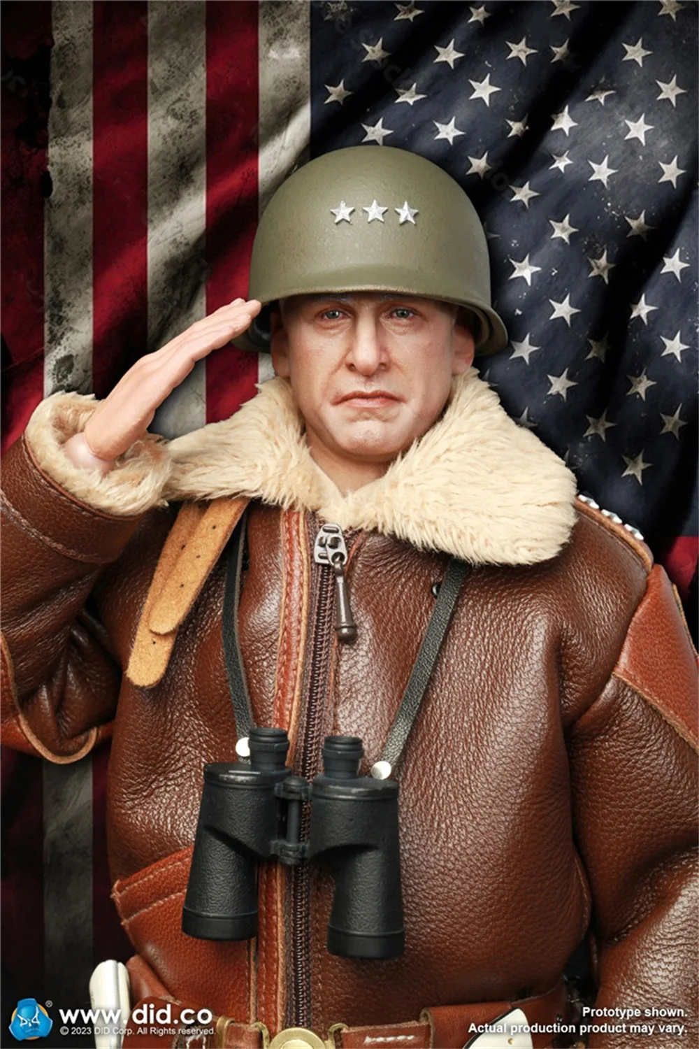 

1/6 DID A80164 WWII Series US. Soldier General Smith Patton Full Set Moveable Action Figures Gift For Fans Collect