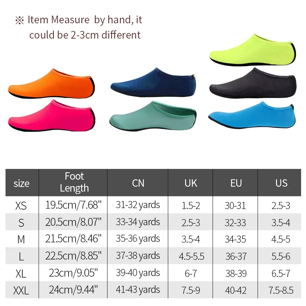 Unisex Water Non-Slip Sneaker Shoes Swimming Diving Socks Summer Aqua Beach Sandal Flat Shoe Seaside Socks Slipper for Men Women