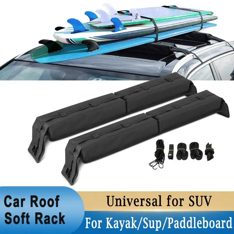 Universal Car Roof Bagagli Soft Rack Pads Per Kayak/Sup/Paddleboard/Canoa/Snowboard/Windsurf Car Surfboard Rack Accessorio