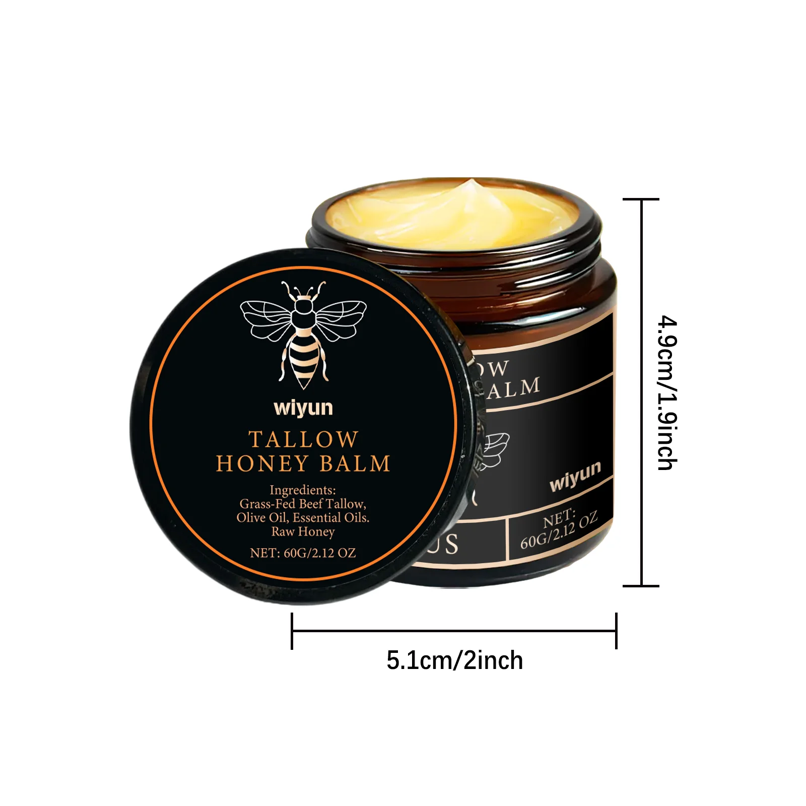 Beef Tallow Honey Cream Fade Dark Spots Remover 6