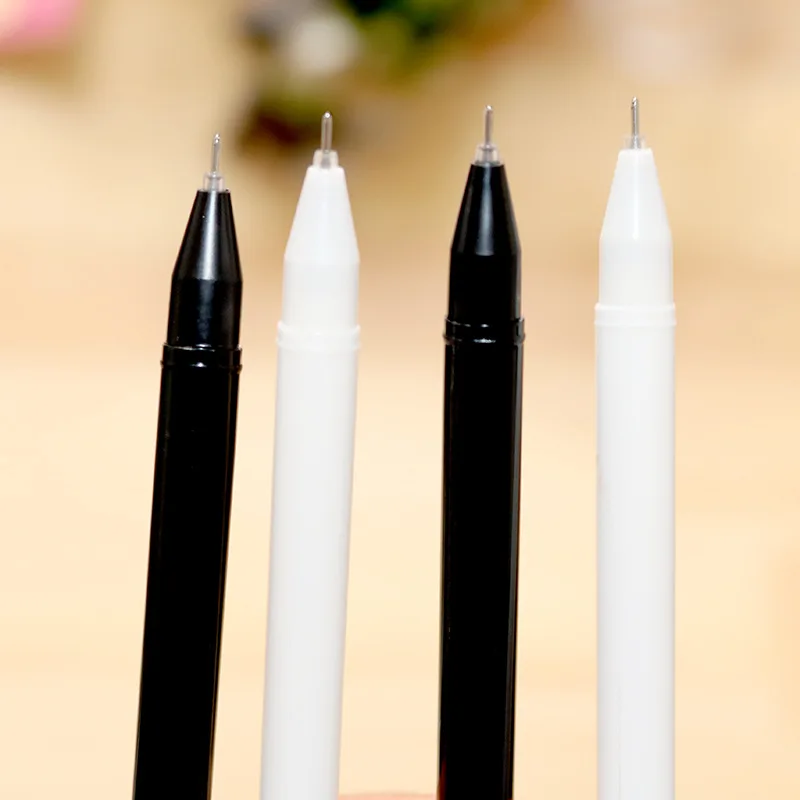 4 Pcs Lytwtw Cartoon Cat Claw Paw Kawaii Cute School Supply cancelleria per ufficio Gel Pen maniglie Creative sweet black cat lovely