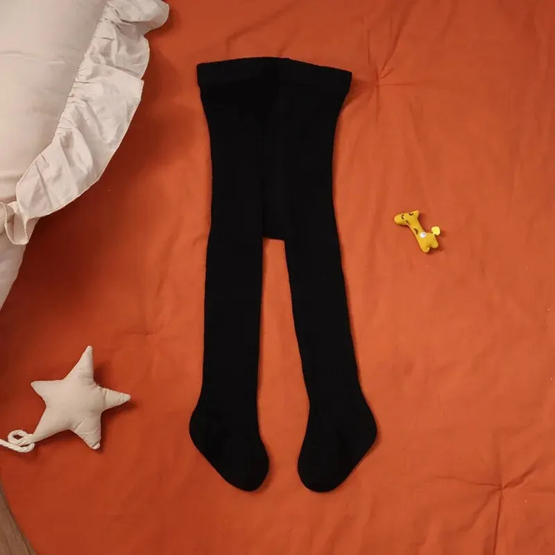 Baby Stripe Tights Spring Autumn Elastic Girls Pantyhose Knitted Infant High Waist 0-4Years