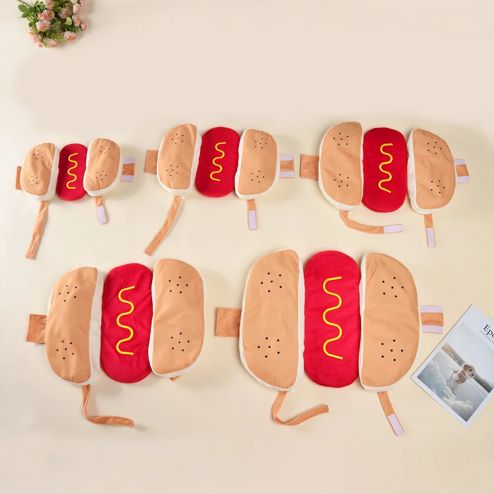 Cute Hot Dog Pet Costume 5