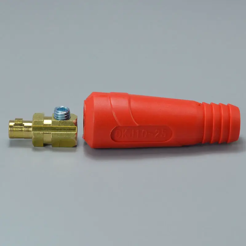 4Pcs Set Connector TIG Welding Accessories Cable Panel Connector Socket DKJ10-25 & DKZ10-25 Replacements Practical welding cable connector