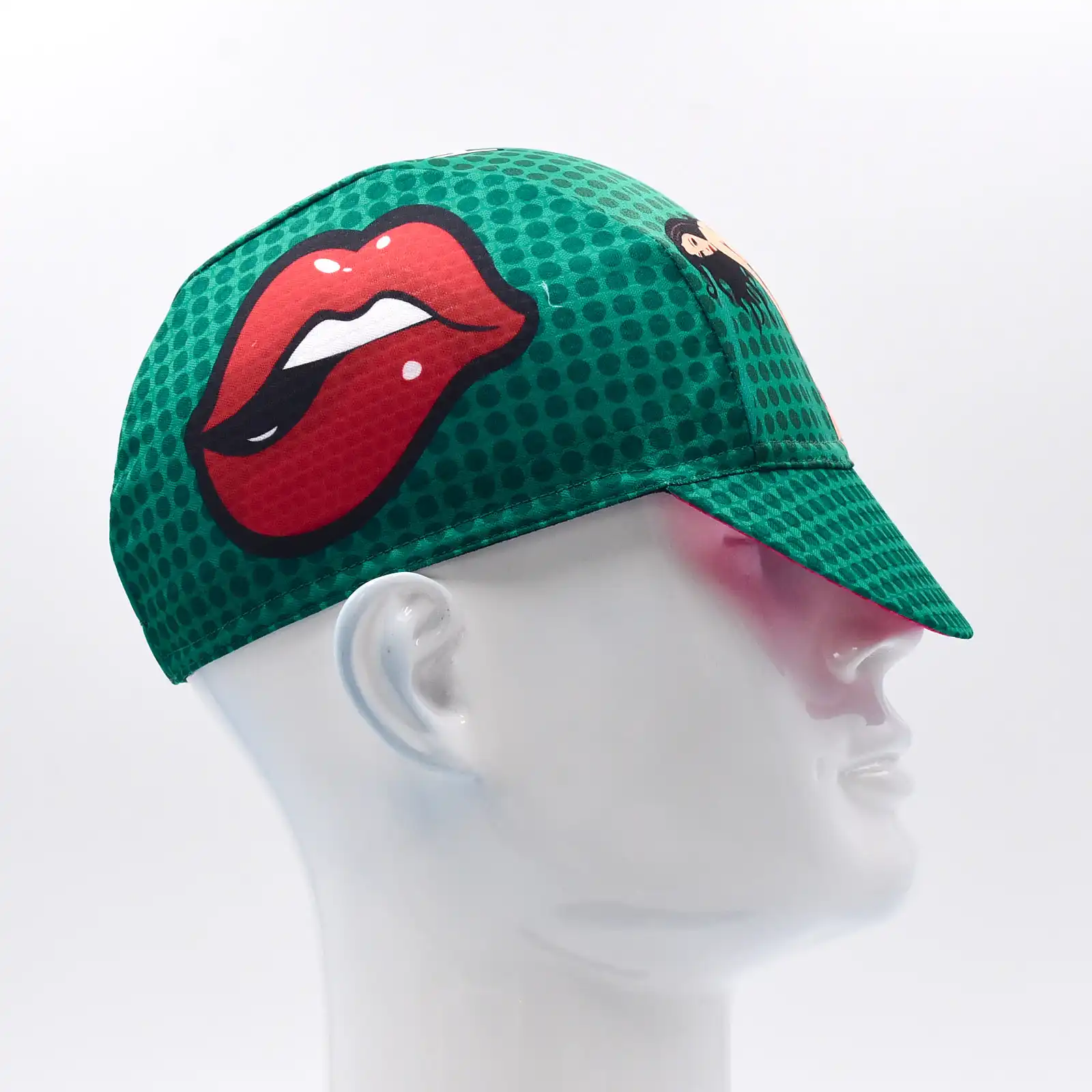 Lip Pink Green Sexy New CLassical Love Heart Cycling Cap Breathable Unisex Gorra Ciclismo JIASHUO 5