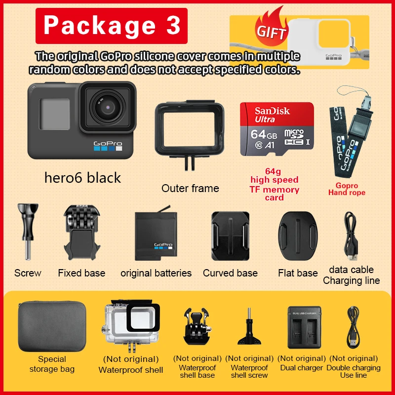 GoPro - (ogisuke27)GoPro HERO 6 BLACK Amazon.com : GoPro HERO6 Black + Extra Battery - E-Commerce