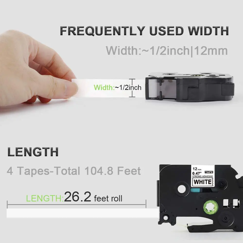 Multicolor Laminated Labeling Tape Cartridge