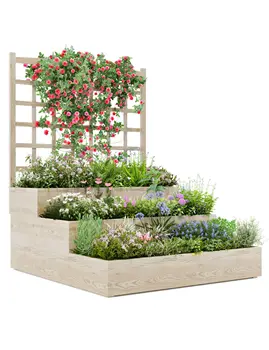 3-Tier Trellis Planter Box 1