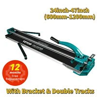 SucceBuy Manual Tile Cutter Laser Positioning Double Rails Supporting Feet Professional Push Knife for Cutting Ceramic Porcelain