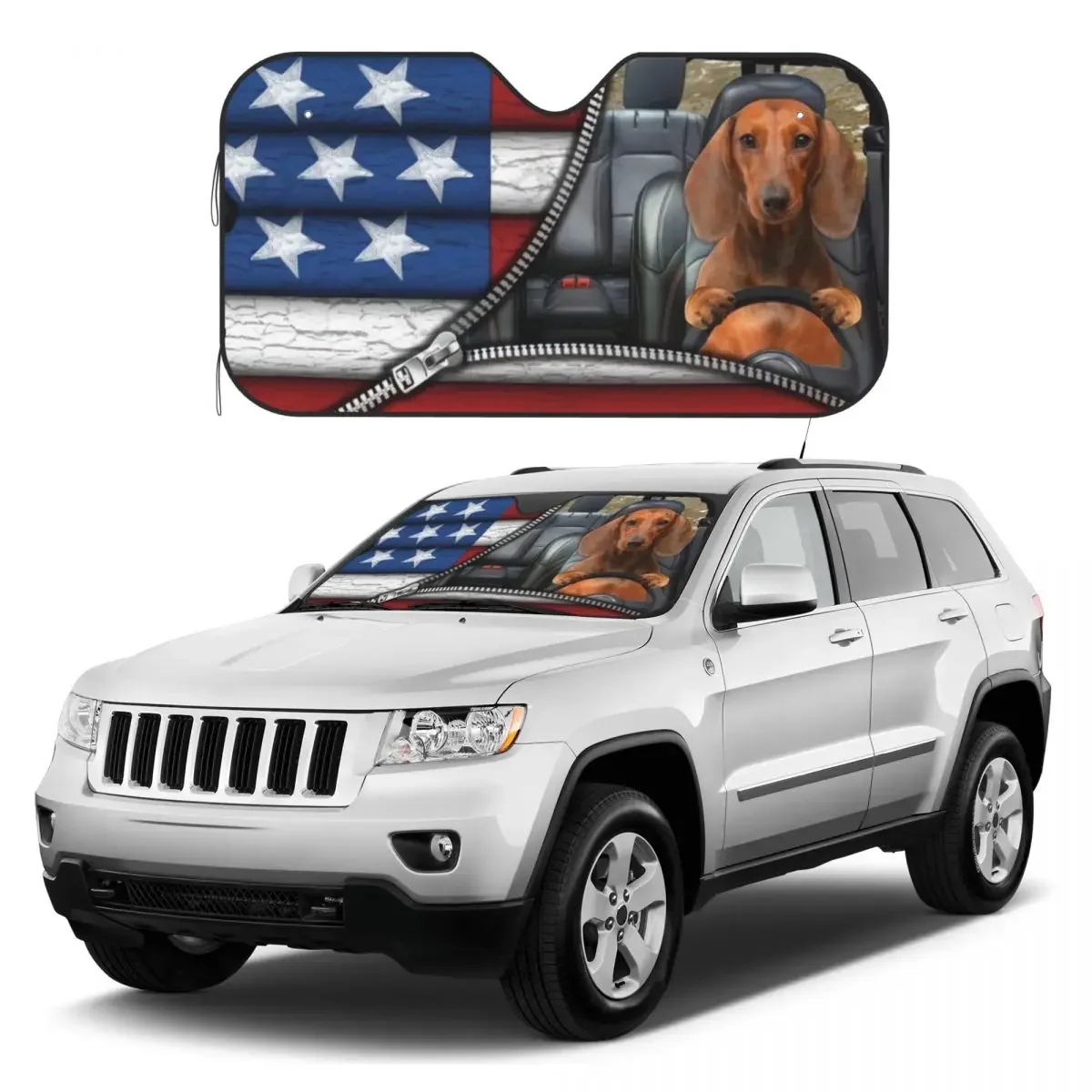 

Dachshund Sunshades Reflector Anti Uv Custom Car Sunshade Sun Shade
