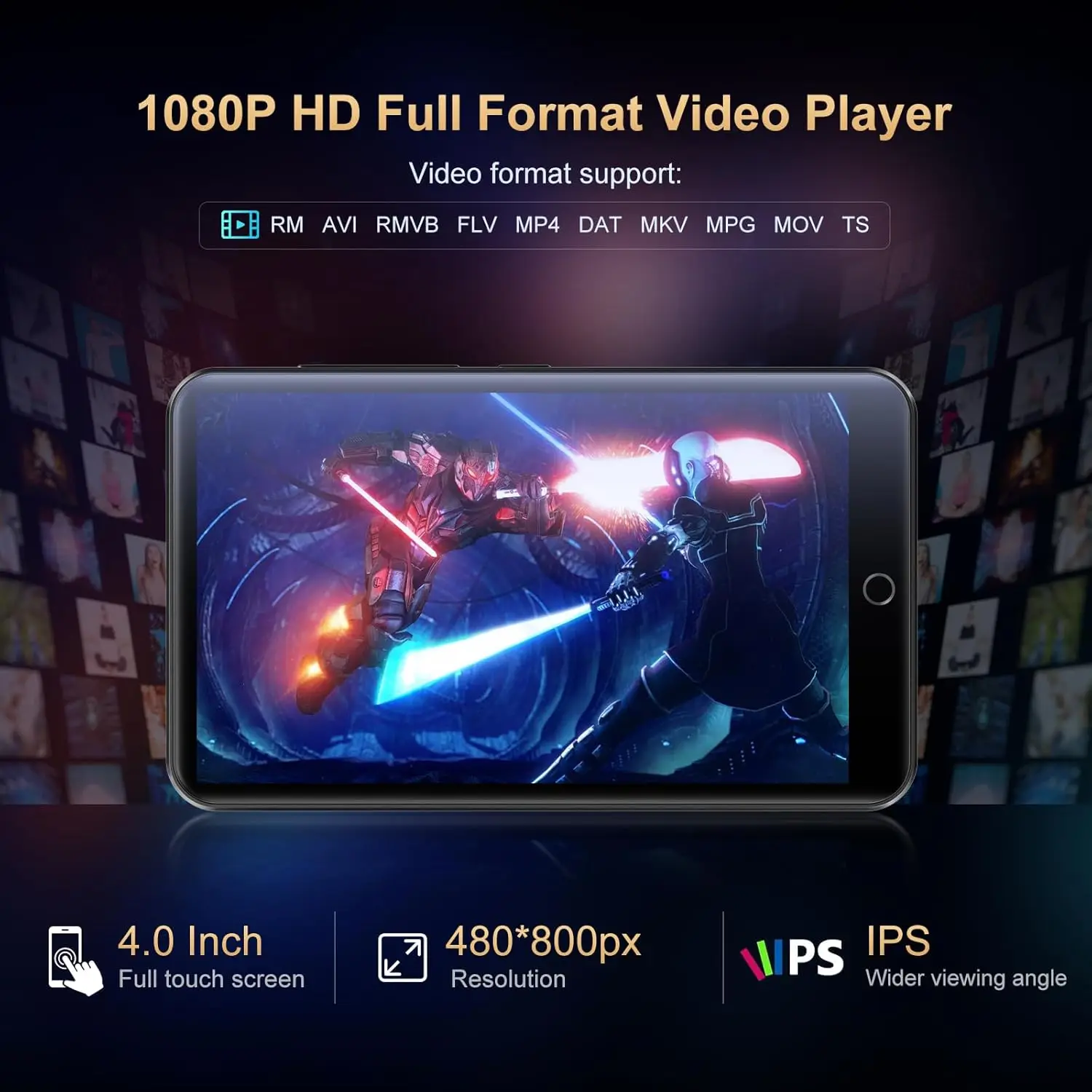 Android MP3 Player with Bluetooth WiFi