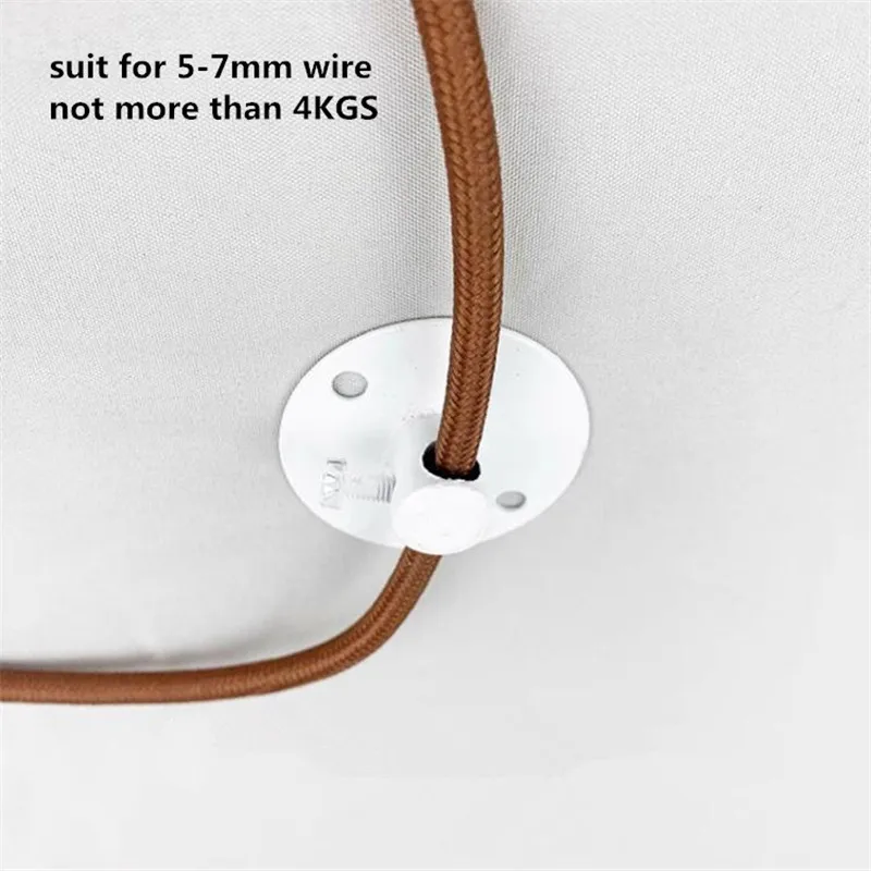 2PCS Chandelier shifter brass lamp cable grips fixing accessories wire displacement lamp translation ceiling mounted metal clips