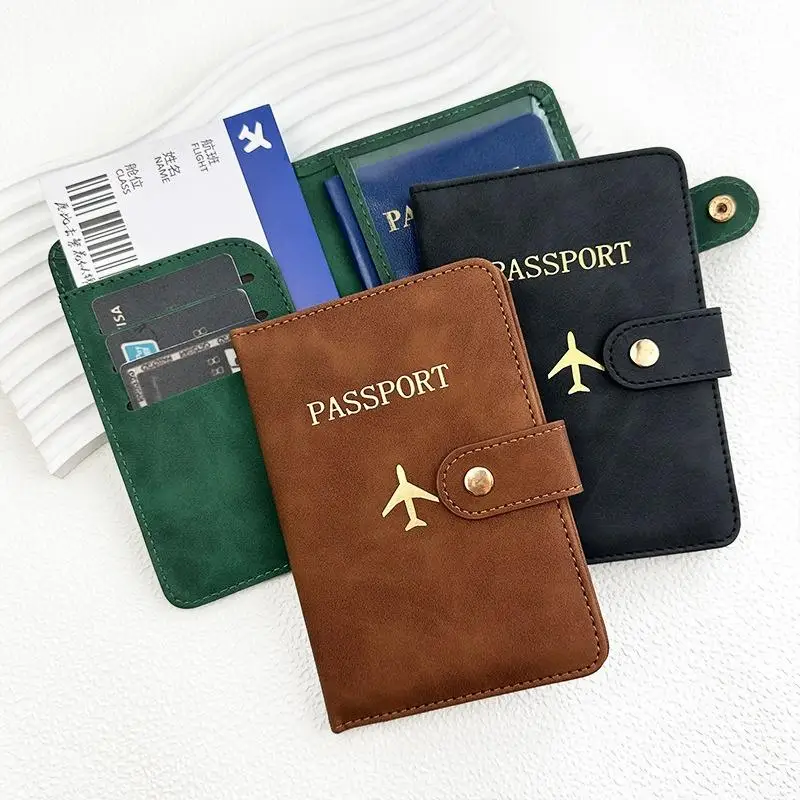New Waterproof Passport Holder Covers Case Travel PU Leather Credit Card Wallet Cute Passport Book For Women/Men Passport Cover - 4