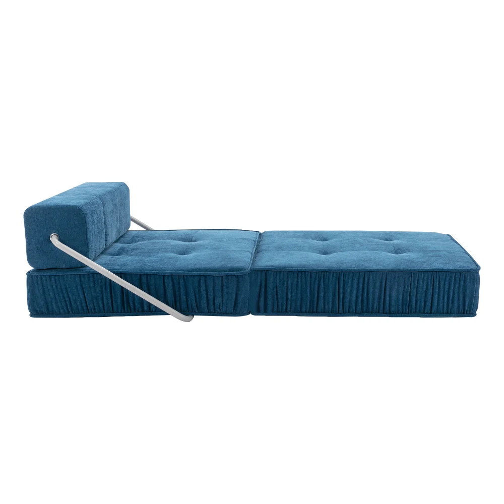 PINGGO Klappbares Sofa Futon Schlafsessel Konvertierbare Bodencouch Schlafmatratze Abnehmbares Rückenkissen für Wohnzimmer – Detail 28