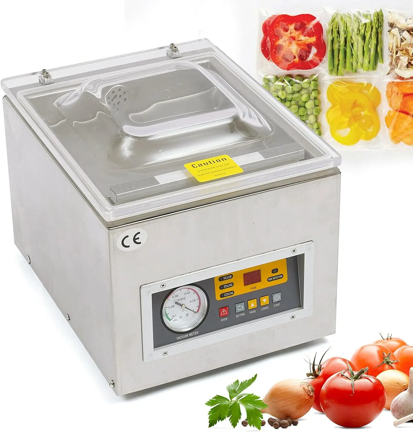 Chamber Vacuum Sealer Machine Z-260C Commercial Kitchen Food Chamber Vacuum Sealer Packaging Machine Sealer 2