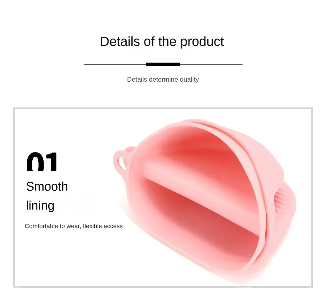 Anti Heat Oven Baking Glove Silicone Mittens Microwave Oven Gloves Heat Insulation Anti-slip Grips Bowl Pot Clips Kitchen Gadget silicone oven mitts kitchen gloves silicone oven gloves