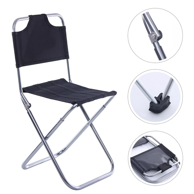 Folding Chair Ice Fishing Aluminum Alloy Backpack Outdoor Oxford Cloth  Foldable Folding Outdoor Chairs Travel - AliExpress