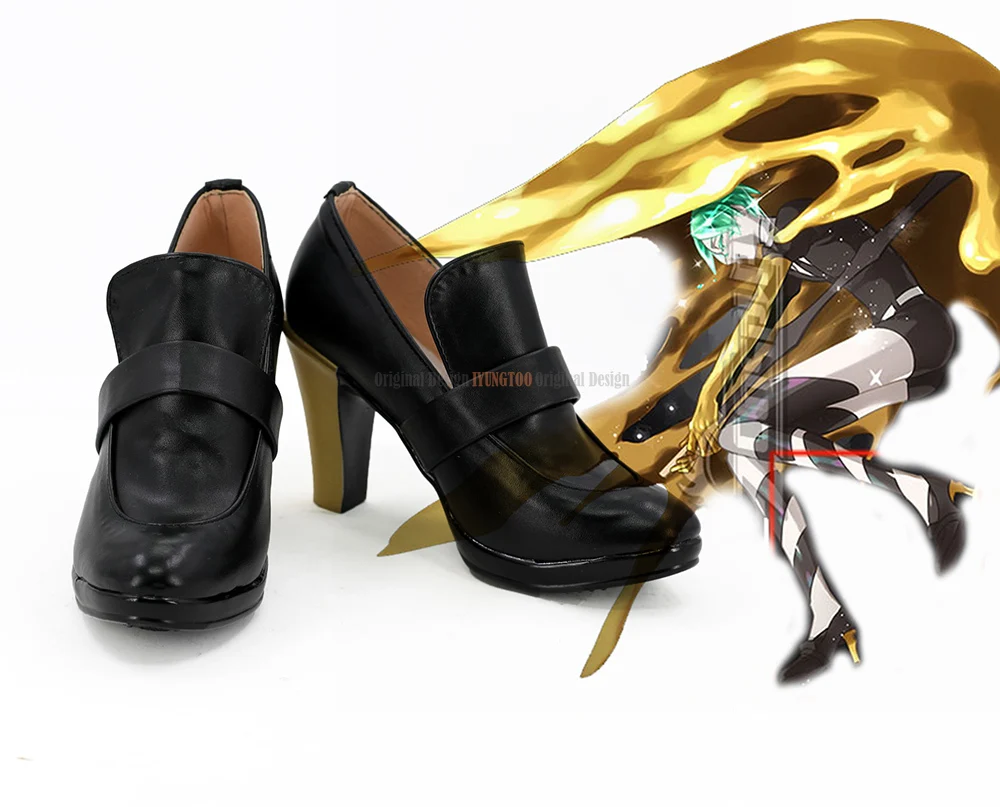 

Phosphophyllit Shoes Cosplay Land of the Lustrous Phosphophyllit High Heel Cosplay Shoes Boots Houseki no Kuni Cosplay