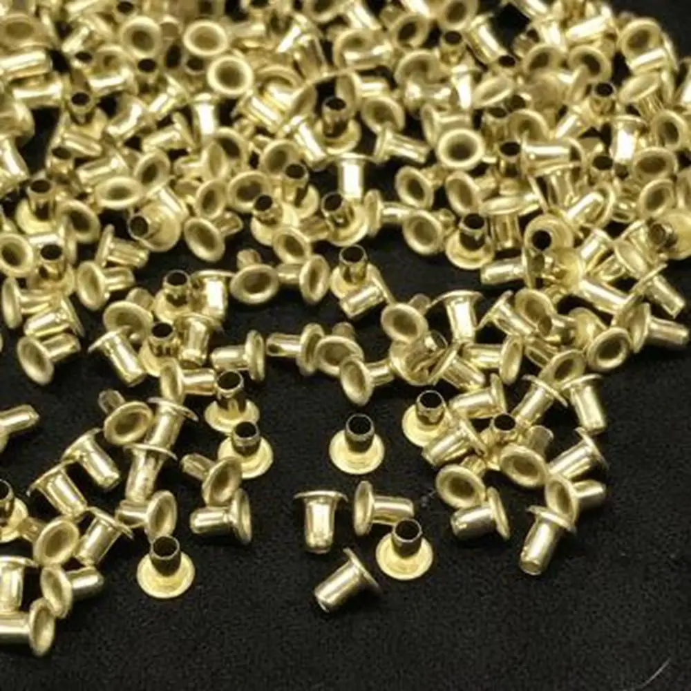 200Pcs Mini Eyelet Buttons for DIY Doll Belt Buckles Metal Buckle Snap Button Bag Shoes Clothes Sewing Accessories 1.5/2.5mm