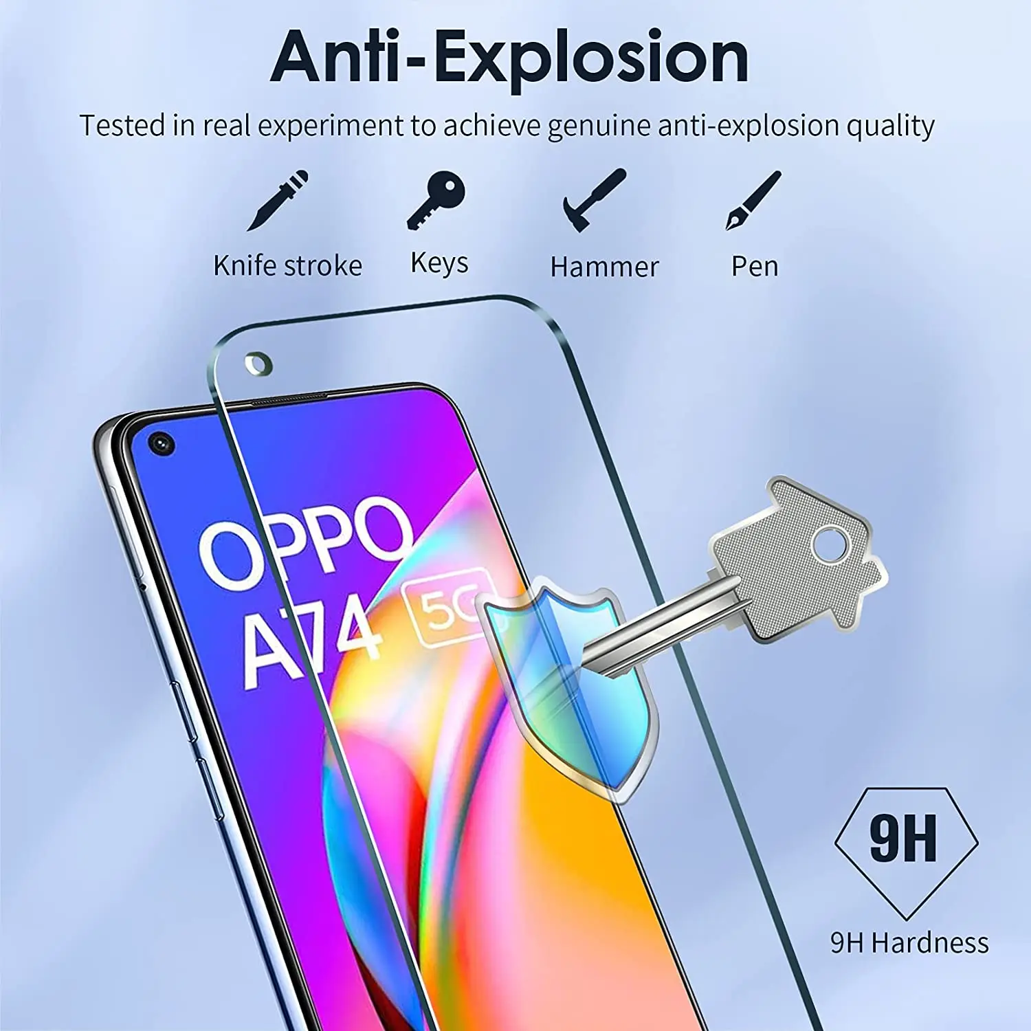 Рисунок 3 - закаленное стекло для OPPO A74