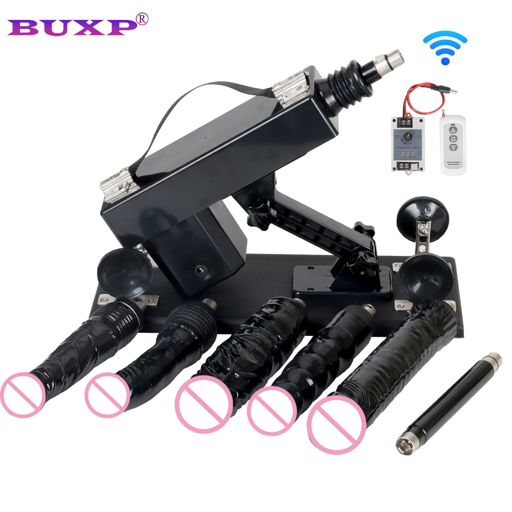 

BUXP Wireless Automatic Sex Machine 3XLR Dildos Attachments for Women Men Thrusting Love Machines Masturbators Vibrator Sex Toys