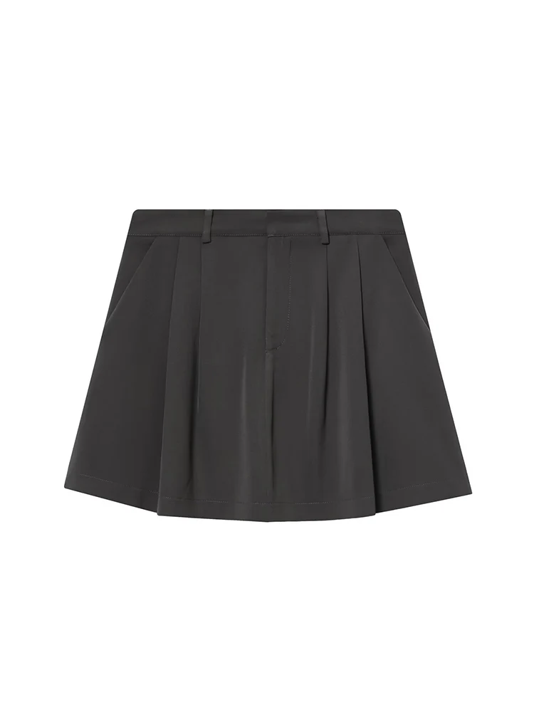 Women Fashion A-line Skirt 2 Piece Sets Solid Single Button Pockets Slim Simple Blazer Coat Zipper Mini Skirts Female Outfits