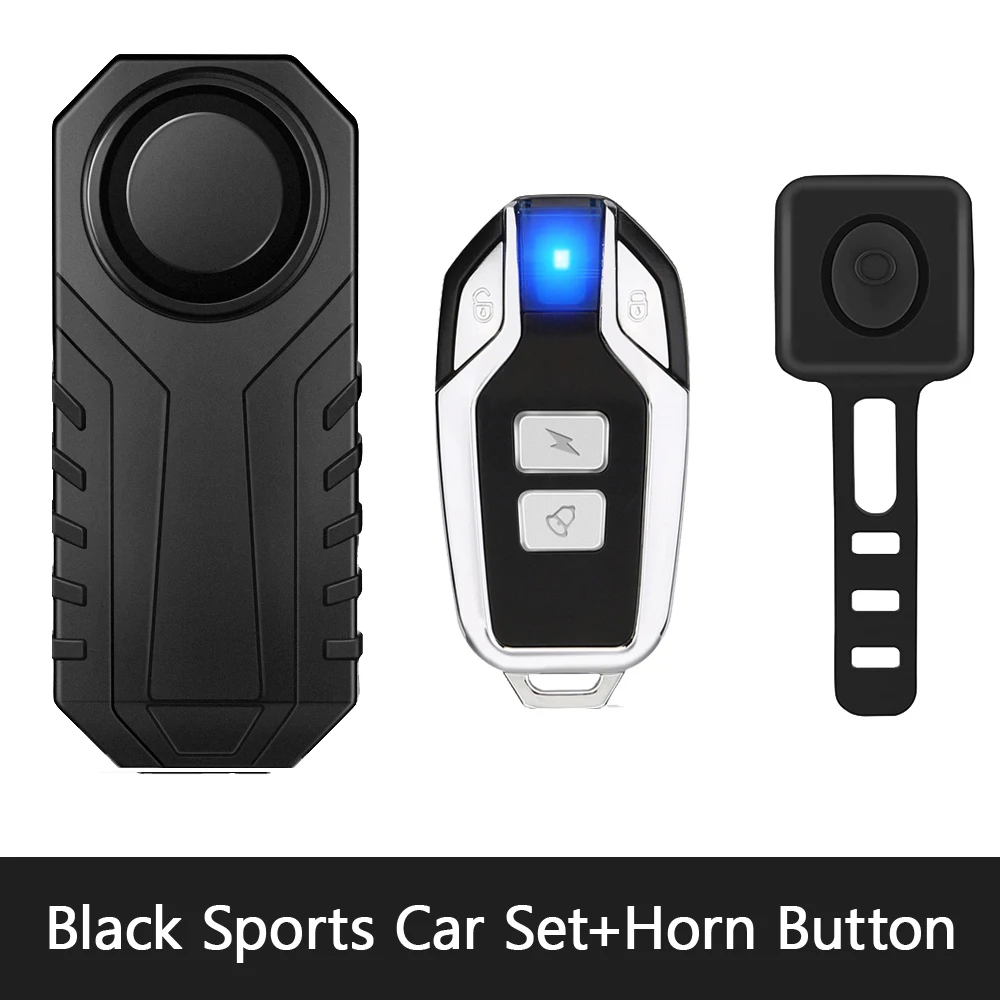 Motorcycle and Bicycle Anti-Theft Wireless Alarm System with Remote Control and Waterproof Design, 113dB Security Alert