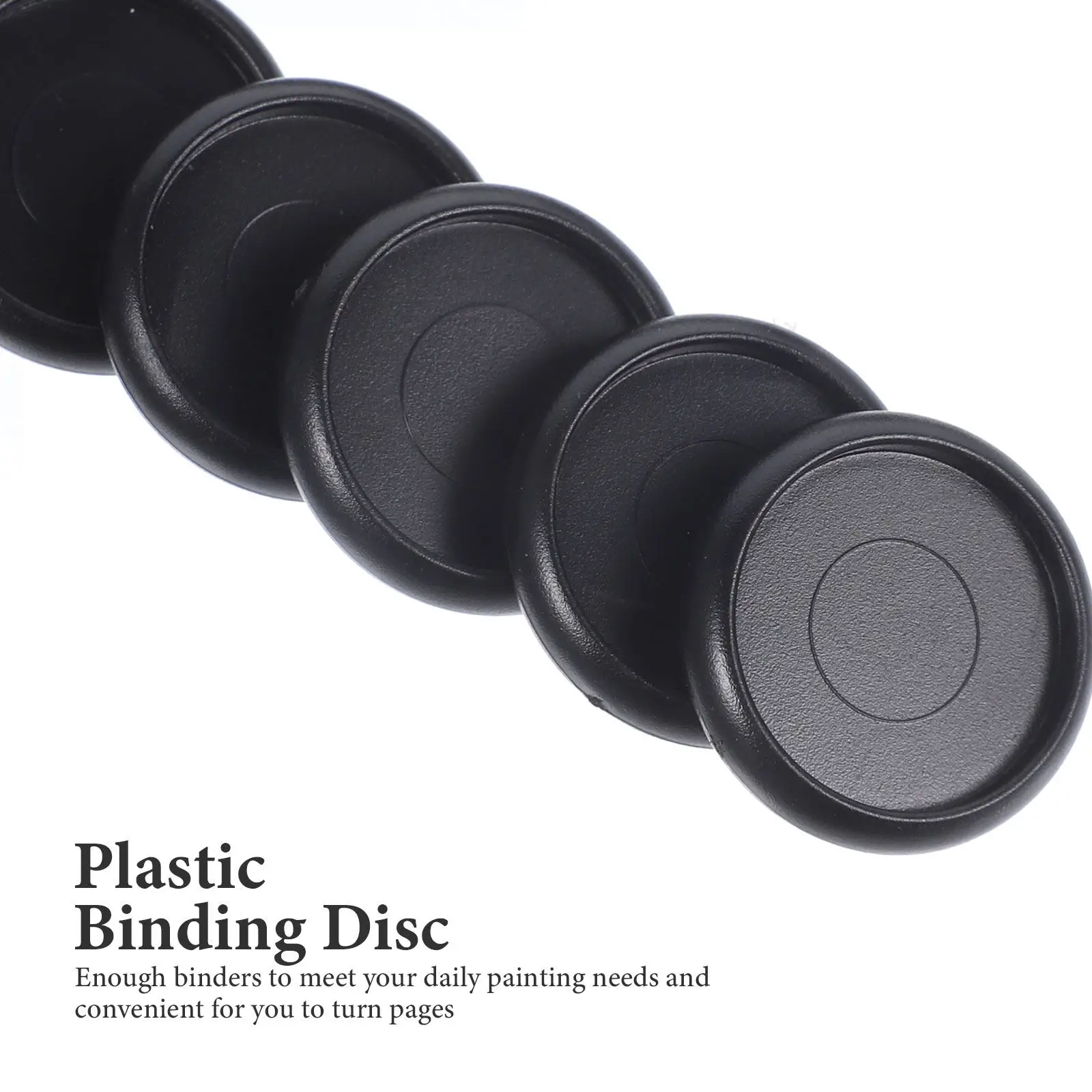44Pcs 플라스틱 바인딩 디스크 ABS 소재 DIY 메모장 플래너 용 느슨한 잎 바인더 링 홈 오피스 사용 플라스틱 바인딩 디스크