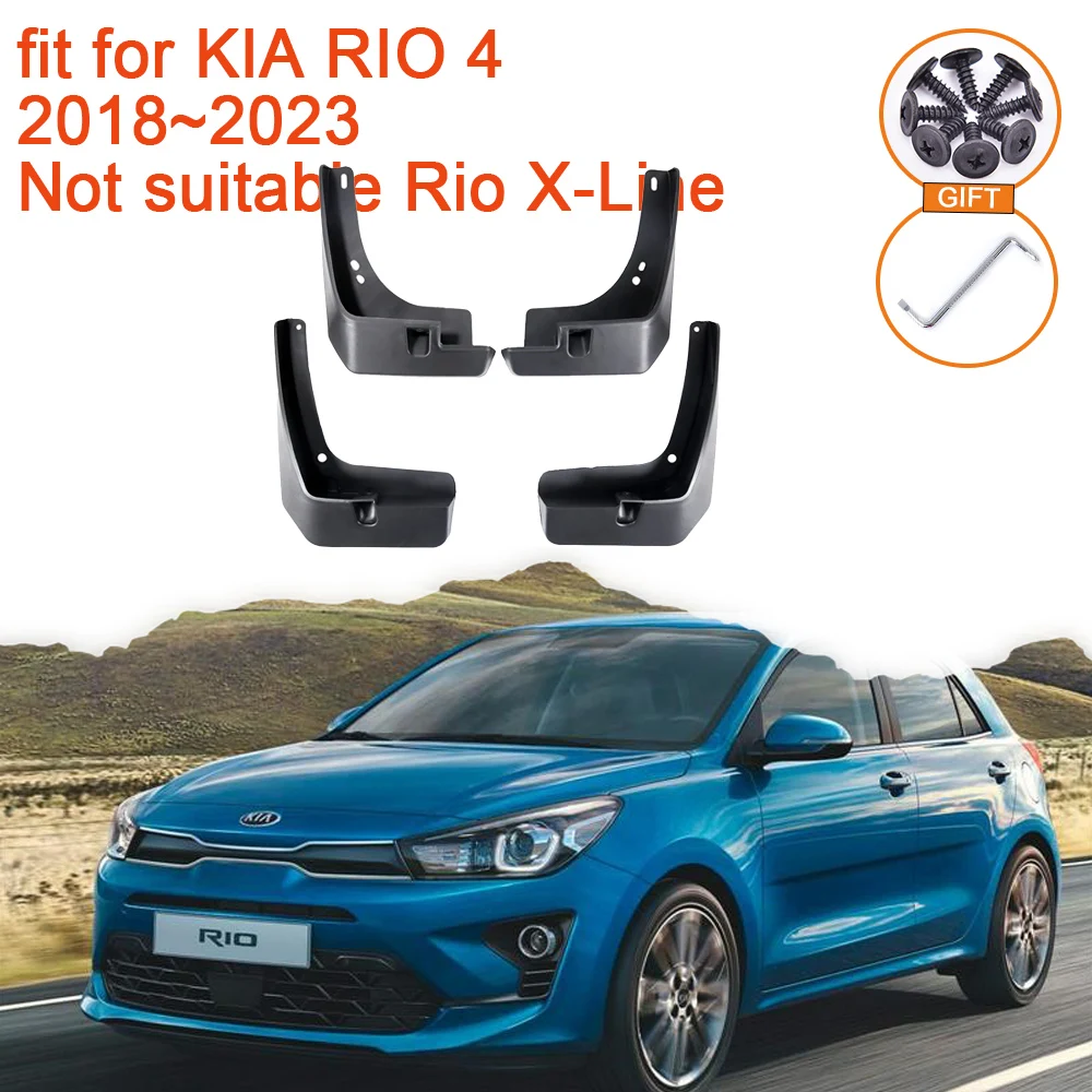 

Mudguards for KIA RIO 4 2018 2019 2020 2021 2022 2023 K2 FB Russian Model Accessories Mud Flaps Splash Guards Flap Fender 4x Car