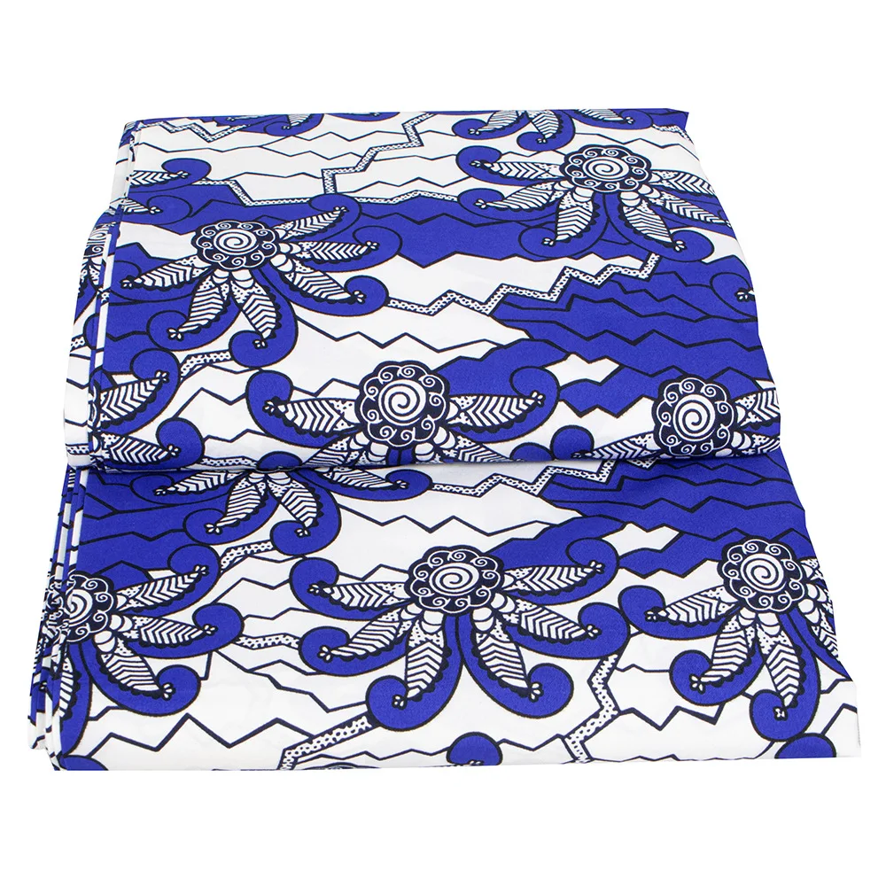 African printed blue and white batik fabric Ankara clothing fabric ankara hollandais dutch wax high quality