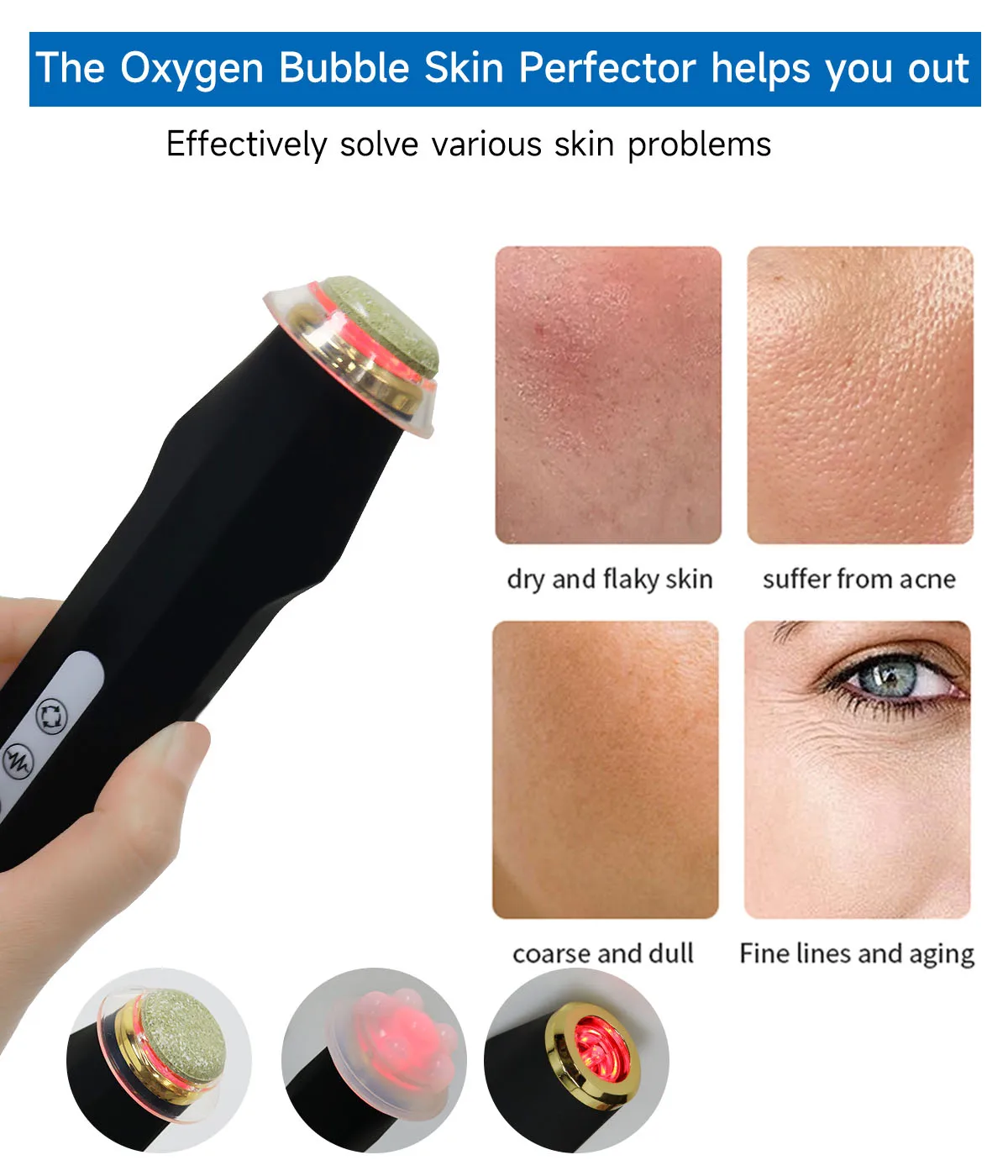 Portable Pods Rechargeable Oxygen CO2 Bubble Oxygenation Capsules Skin Tightening Facial Machine Beauty Device
