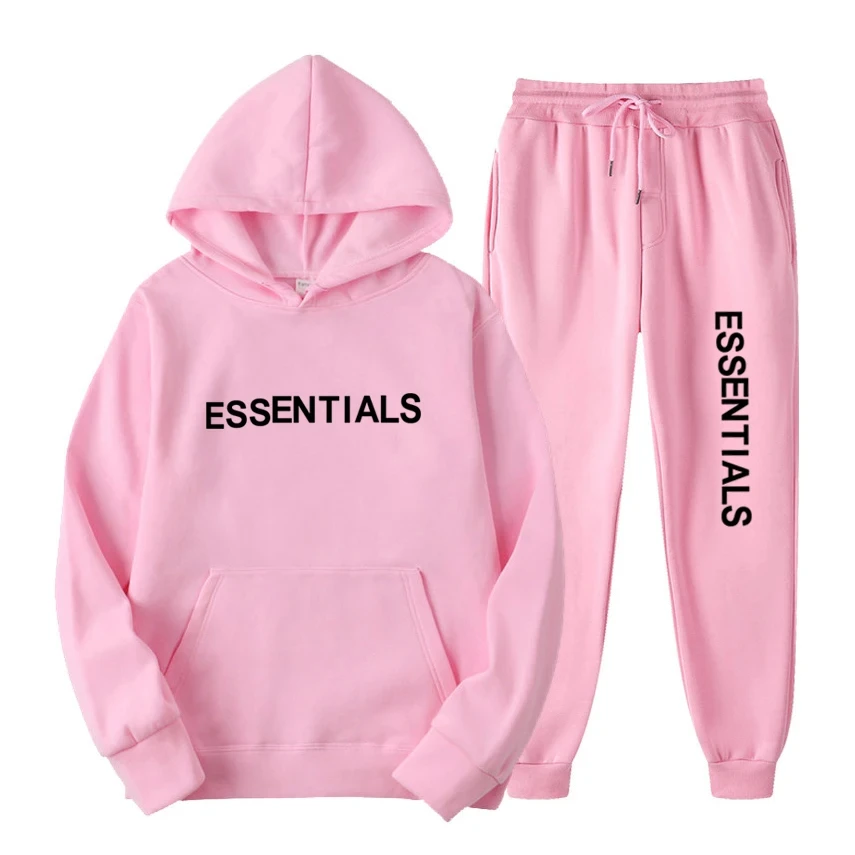 Men's hoodies and sports pants, men's clothing, sports tops, hoodies, soaking pants, fashionable and durable, 2-piece set