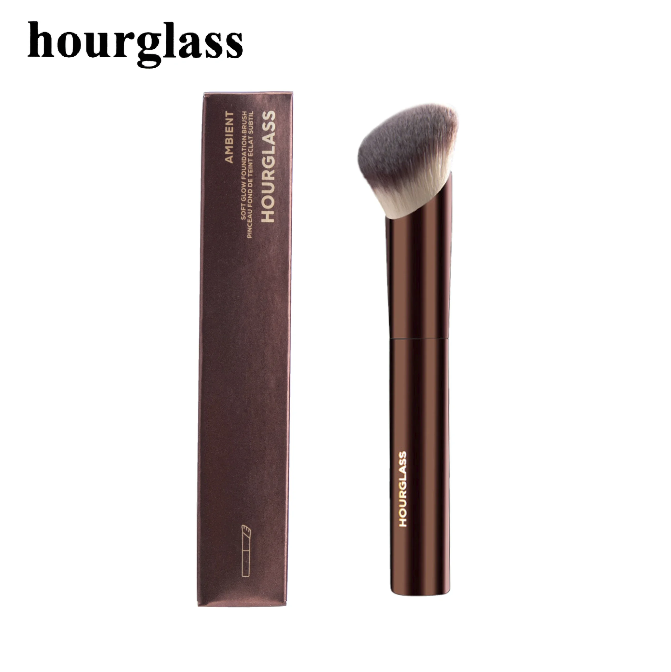 Hourglass Makeup Brushes Long Handle Oblique Foundation Make-up Brush  Foundation Buffing Brush Concealer Brush Makeup Tools 2