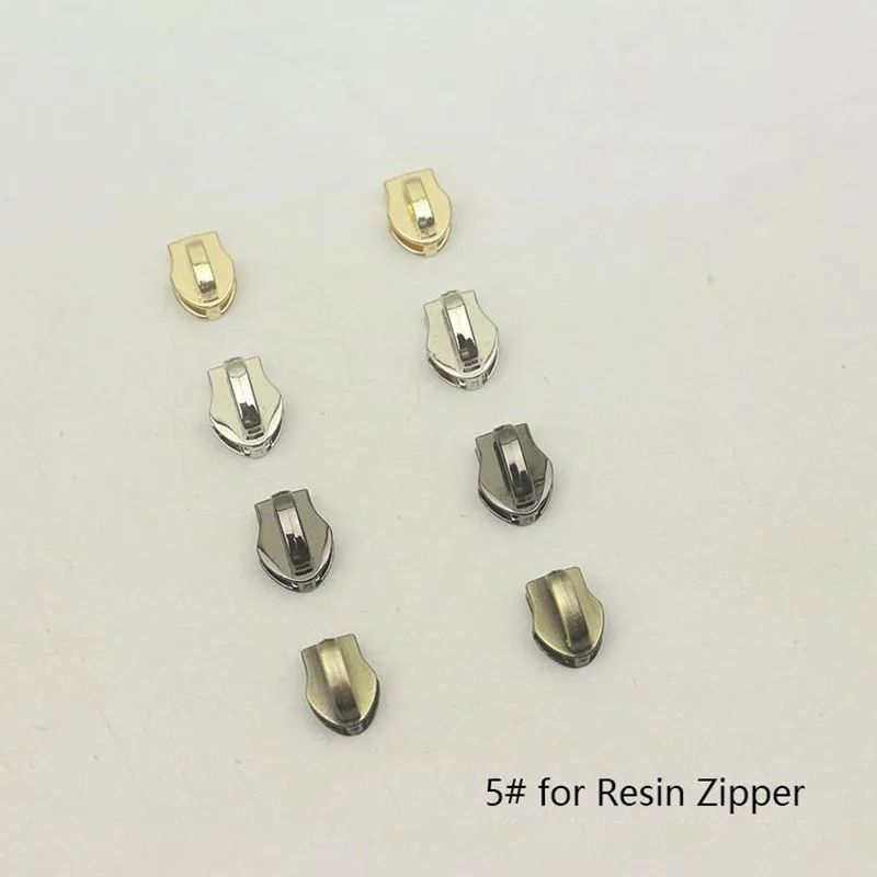 

50Pcs 5# Eco-friendly Spring Lock Zipper Sliders For Resin Zipper Sewing Zipper Head Zip Repair Kit DIY Garment Accessories