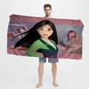 Princess M-mulan Beach Towel Cartoon Cute Summer Kids Large Bath Pool Beach Towel Microfiber Absorbent For Swimming Travel 4