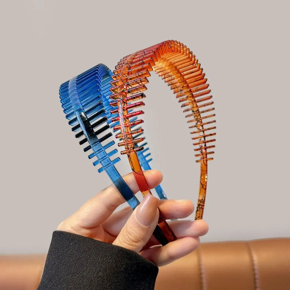 Fashion Acrylic Teeth Hair Hoop Non-slip Korean Style Headdress Broken Hair Finishing Headband Hair Accessories