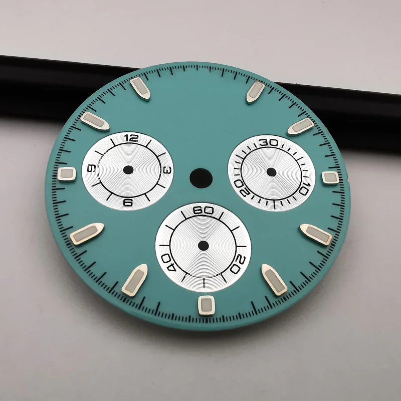 Quadrante Dell'Orologio Tiffany Color Per Orologi Daytona, Per Movimento Fit 4130, Sostituzione Dell'Orologio Aftermarket