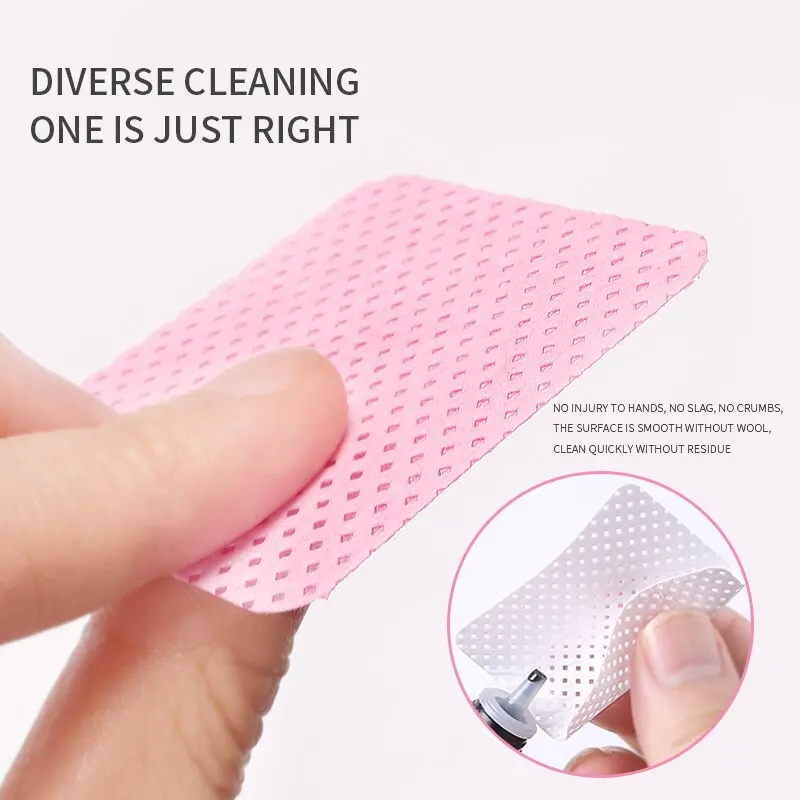 Lint-Free Eyelash Glue Wipes Paper Gel Polish Remover Clean Month of Glue Bottle Cotton Pads Beauty Cleaning Tools 600Pcs/Pack