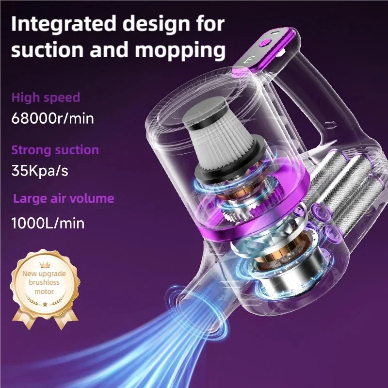 مكنسة كهربائية لاسلكية محمولة 35000PA