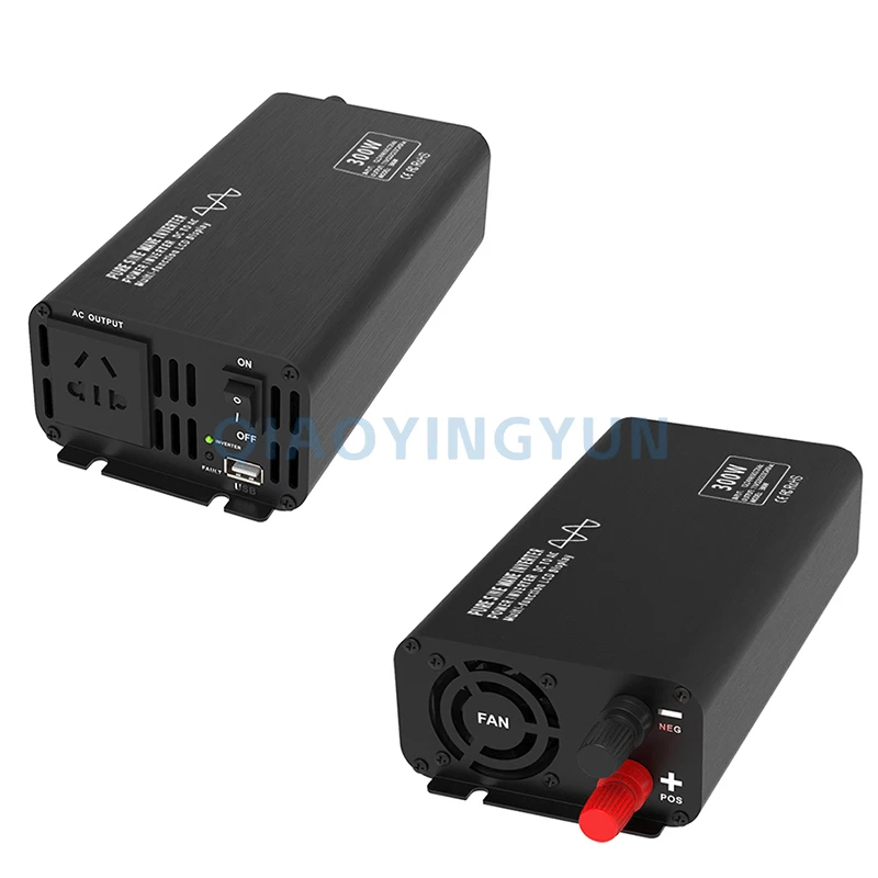 가정용 순수 정현파 인버터 입력 12VDC 24VDC 48VDC 60VDC 72VDC 84VDC 출력 110VAC 220VAC 300W 전력 인버터 DC-AC