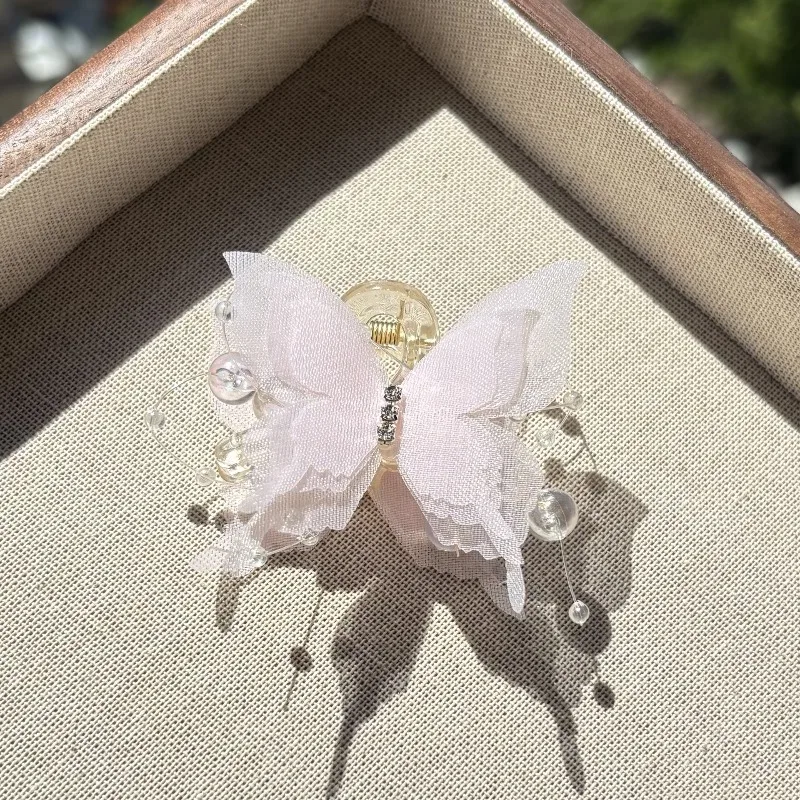 Butterfly Hair Claw Clip - Sweet and Elegant Hair Accessory for Girls Perfect for Home Use, High-Quality Updo Claw Hairpin