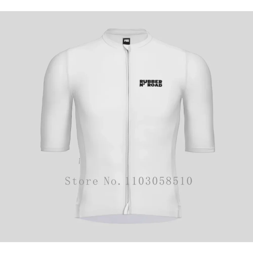 Rubber N'road Cycling Jersey Mans Kleding Mountain Uniforme Fietscyclus Breatha Sport Shirts Kleding Maillot Ciclismo Hombre