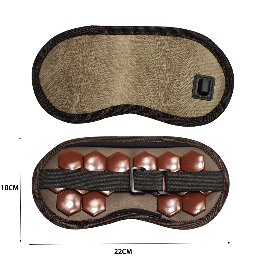 التورمالين مدلك اليشم حجر قناع عين كهربائي تدليك ا...