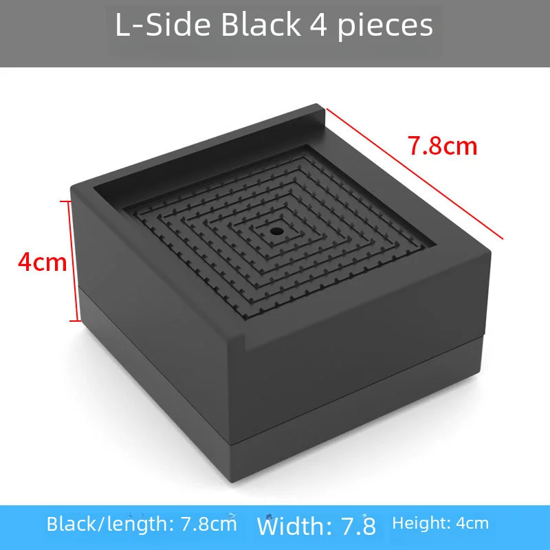 2-אינץ נגד החלקה רגל כרית רהיטים ספה ארון כביסה גבוהה מכונת כביסה כף רגל משטח מודרני בסגנון פשוט greyolivebrownשחור פלסטיק
