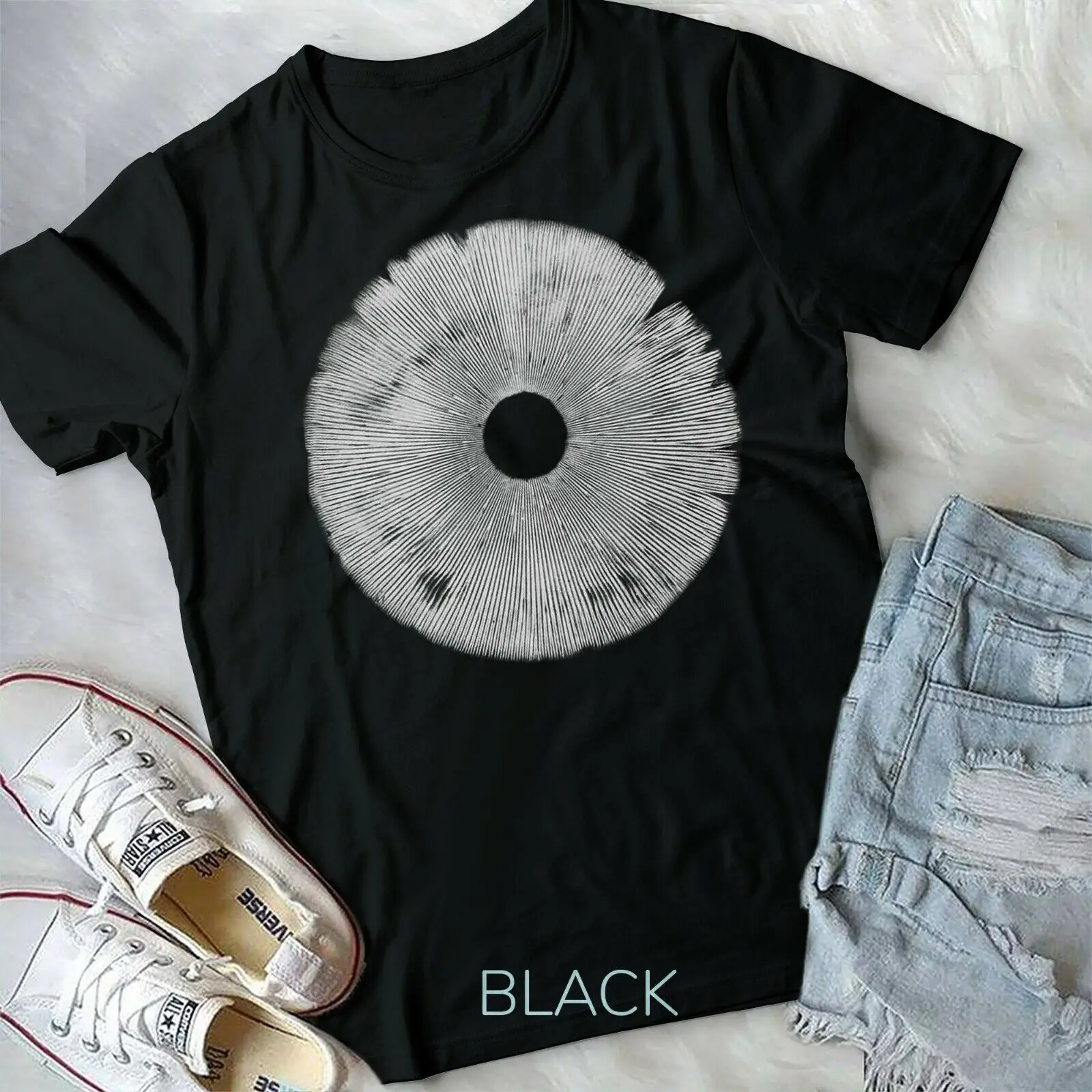 T-Shirt Con Stampa Di Spore Di Funghi Regalo Amante Dei Funghi-T-Shirt Forma Unisex