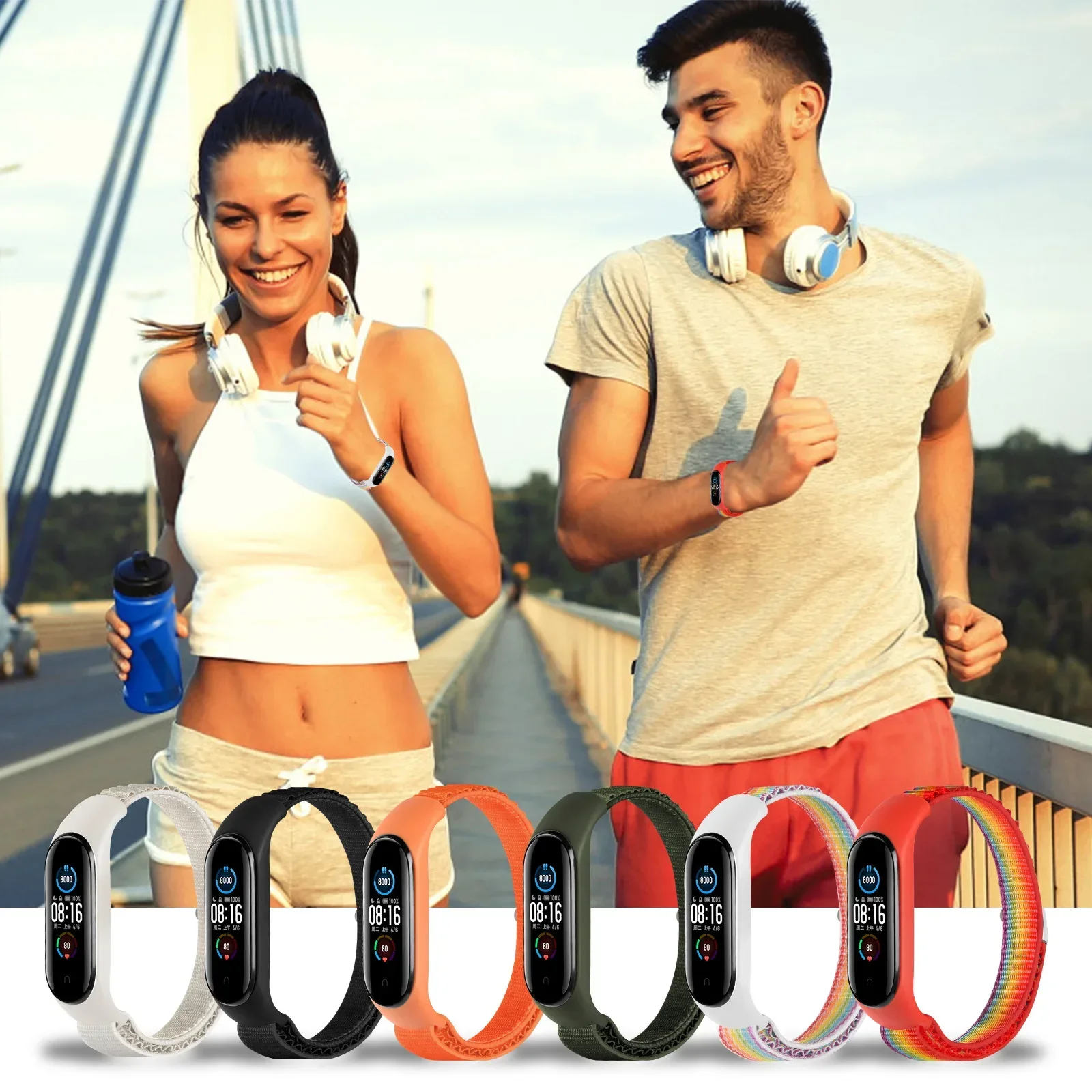 Alpine Loop Adjustable Nylon Strap - Breathable & Soft Elastic Wristband