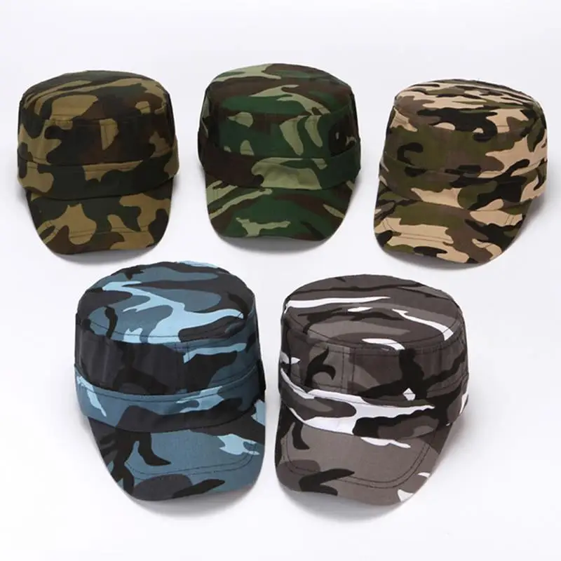 HOT Camouflage Baseball Cap Men Military Tactics Hats Trucker Flat Caps Breathable Visor Sun Protective Hat Fishing Climbing Cap